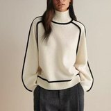 Christel | Rollkragen Baumwollmischstrick Pullover