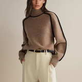 Christel | Rollkragen Baumwollmischstrick Pullover