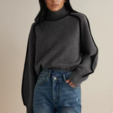 Christel | Rollkragen Baumwollmischstrick Pullover