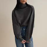 Christel | Rollkragen Baumwollmischstrick Pullover