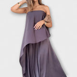 Ruby - Top bandeau sans manches chic et jupe