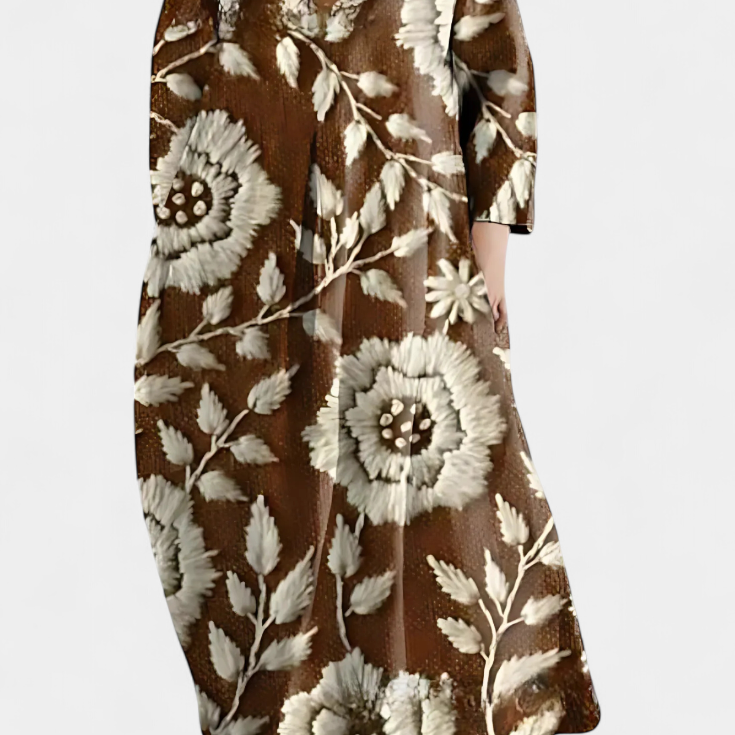 Ana - Robe fluide avec motif