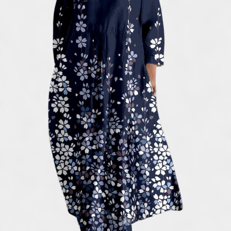 Ana - Robe fluide avec motif