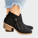 Premium orthopädische Lederstiefel mit Absatz für den Winter