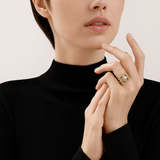 Bague Vintage en Or avec Zirconiums