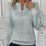 Elke | Strickpullover mit Reißverschluss