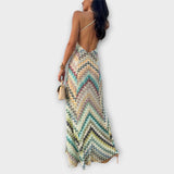 Remi - Robe maxi à motif chevrons coloré Missoni