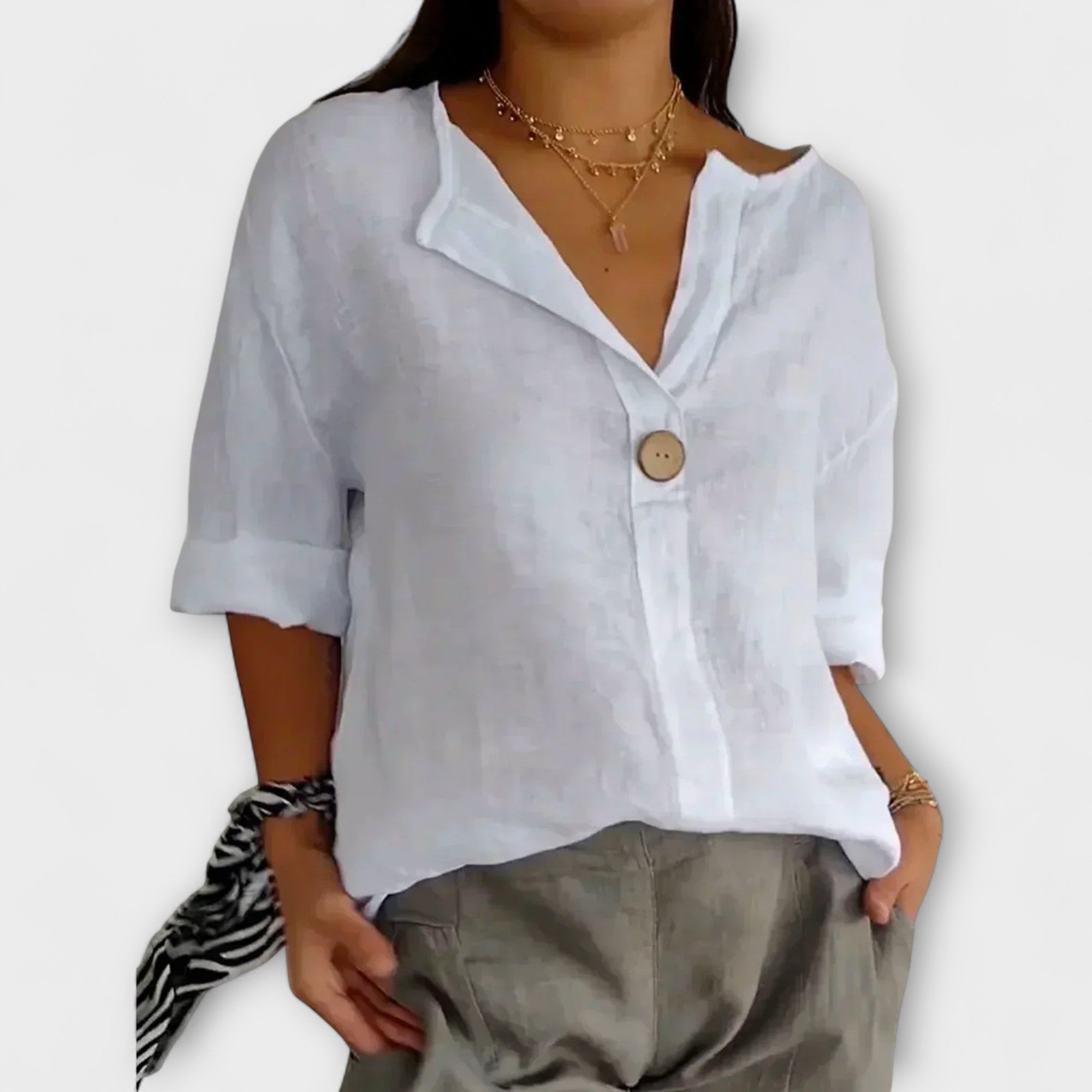 Nicole - Blouse élégante avec décolleté en V