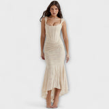 Renske - Robe longue avec un corset élégant et raffiné
