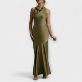 Lennon - Robe maxi élégante en satin