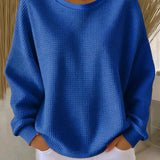 Rita | Weiches Waffelstrick-Sweatshirt