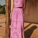 Moema - Rosa Set aus Spitze