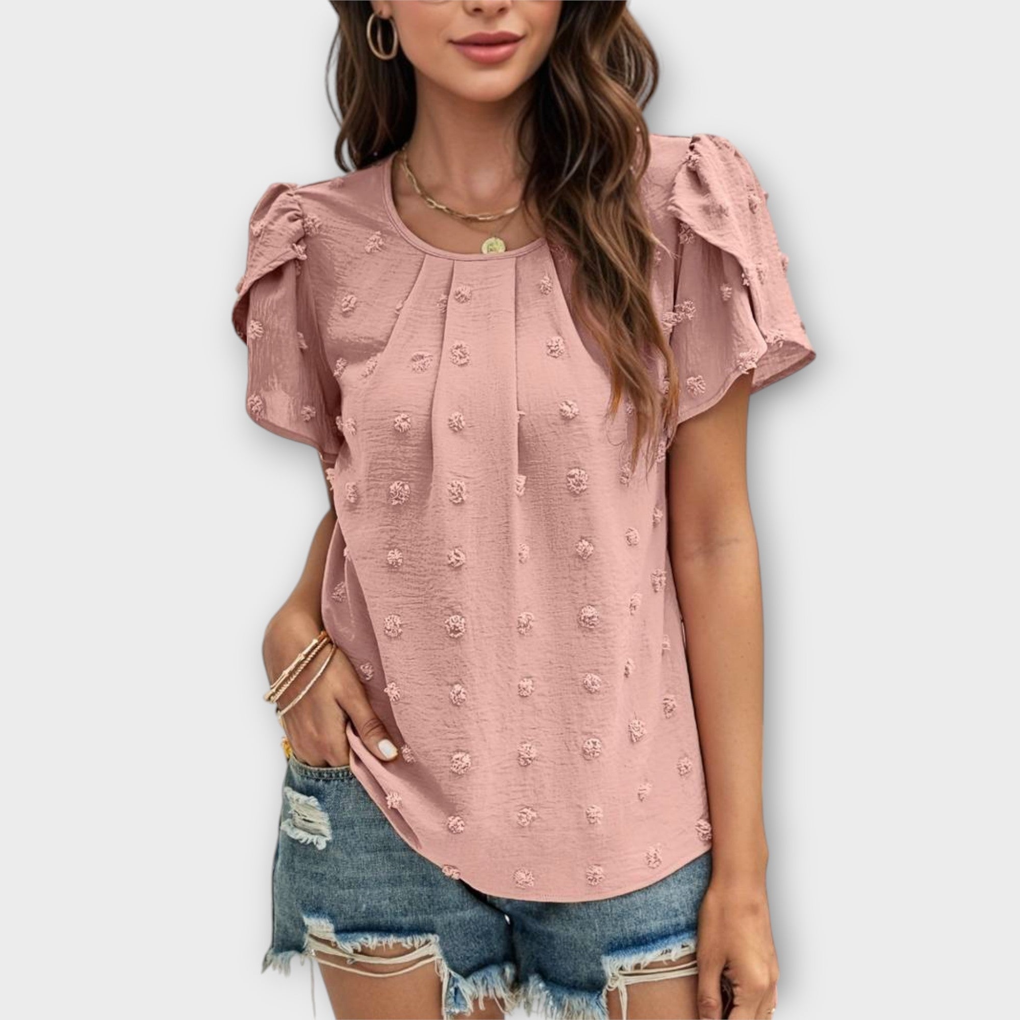 Charlotte - La blouse à pois parfaite