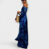 Juniper - Robe Maxi Smockée à Épaules Dénudées