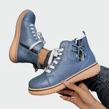 Orthopädische Lederboots mit niedrigem Schaft