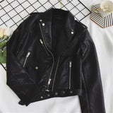 Astrid | Klassische Bikerjacke aus PU-Leder