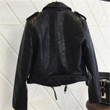 Astrid | Klassische Bikerjacke aus PU-Leder