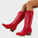 Elegante, bestickte Western-Stiefel