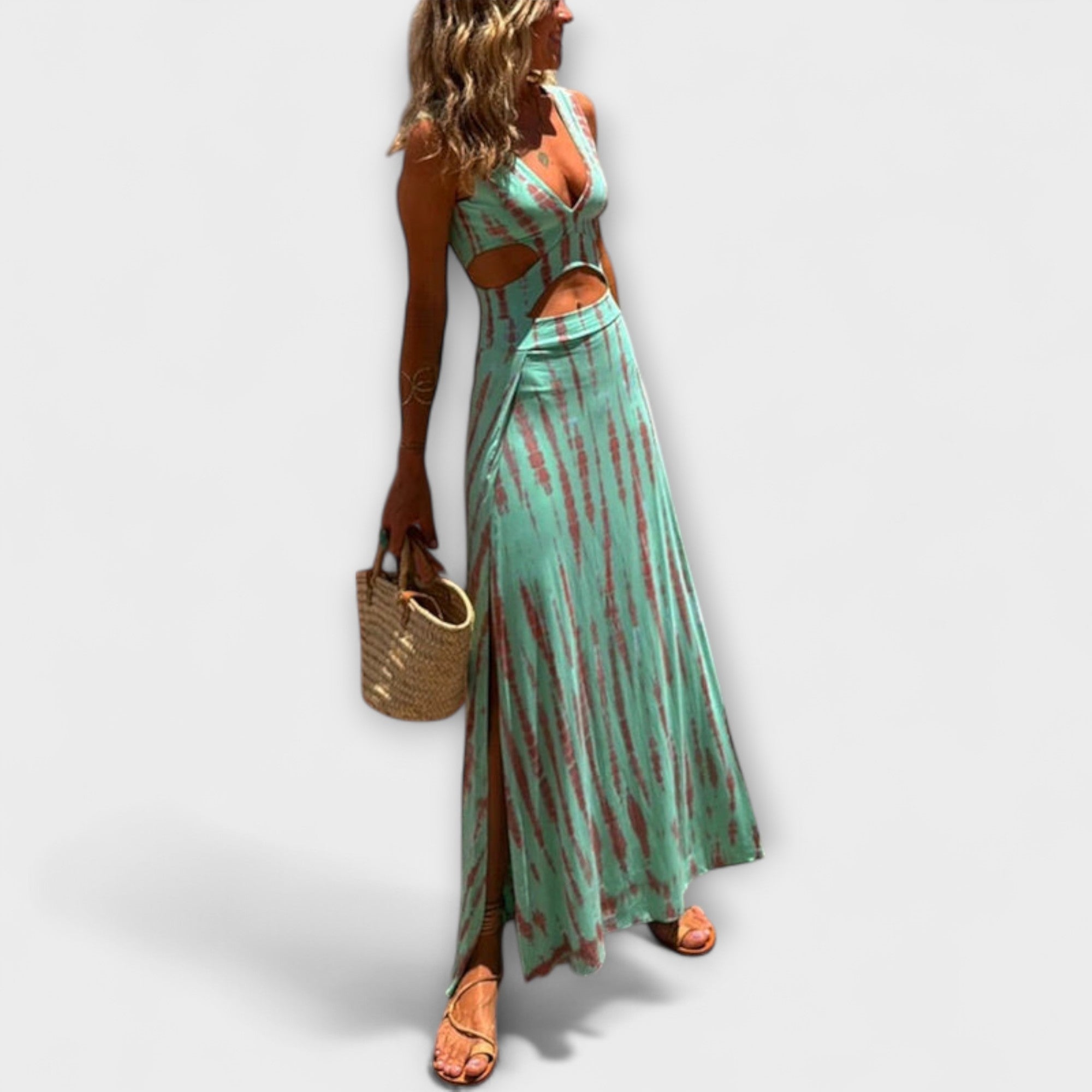 Ella - Robe Stretch Tie-Dye à Découpes Eleanor