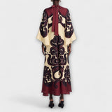 Lucy - Robe maxi en imprimé grenadille pour une élégance sans effort