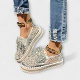 Rue – Mocassin avec nœud en strass