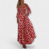 Sienna - Robe maxi sans épaules adaptée aux vacances