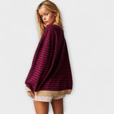 Mary - Pull oversized rayé