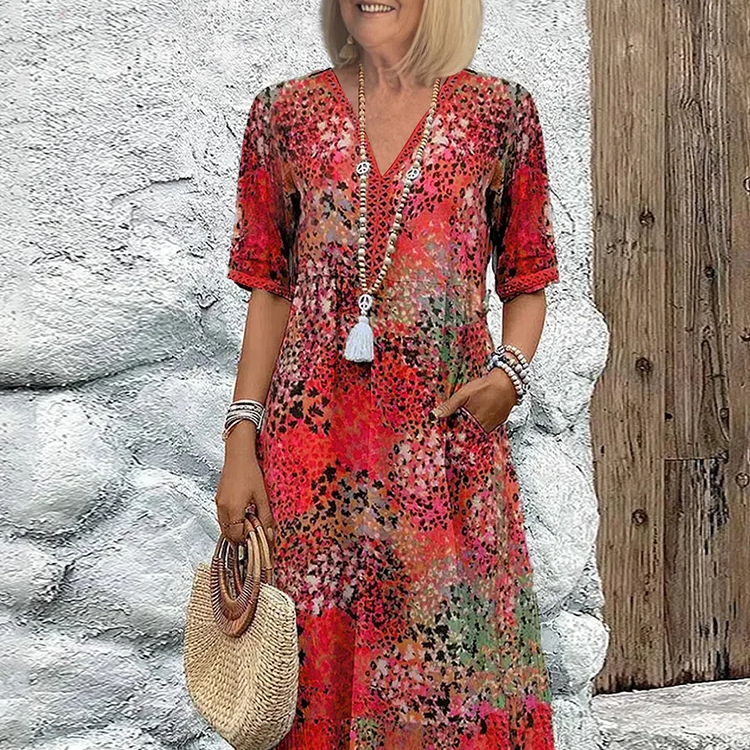 Lia - Robe Midi Femme