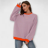 Mary - Pull oversized rayé