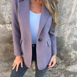 ROSIE | Lässige Jacke mit langen Ärmeln und Revers