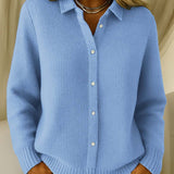 Karin | Strukturierte Waffelstrick Strickjacke