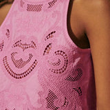 Moema - Rosa Set aus Spitze