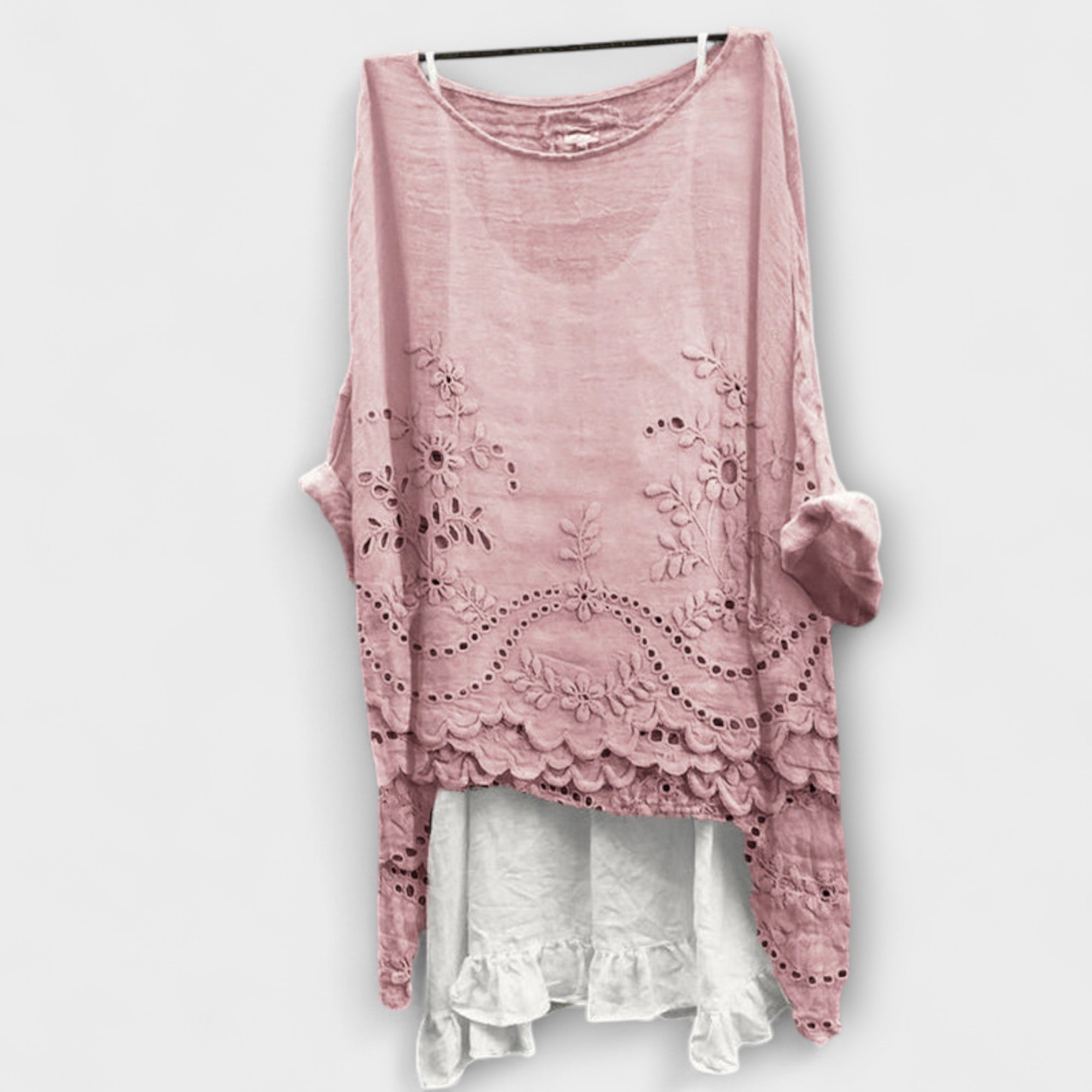 Ella - Blouse à ourlet double