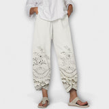 Chloe – Pantalon en Dentelle Imprimé Élégant