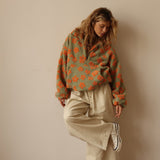 Daisy - Fleece-Blumenpullover