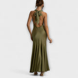 Lennon - Robe maxi élégante en satin