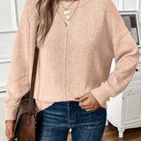 Sabina | Weicher Strickpullover mit Seitenschlitzen