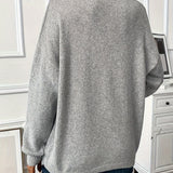 Sabina | Weicher Strickpullover mit Seitenschlitzen