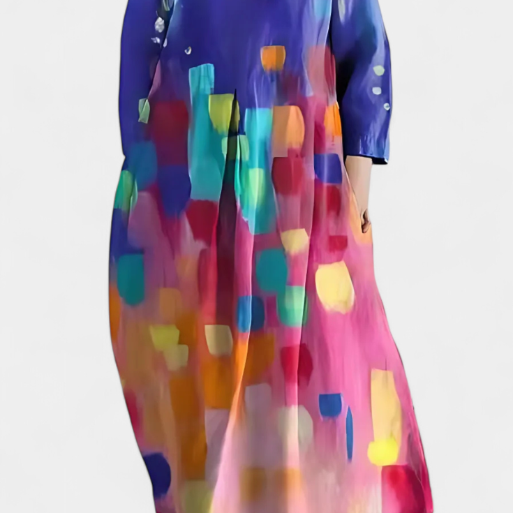 Ana - Robe fluide avec motif