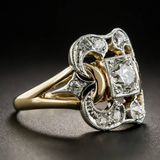 Bague Vintage en Or avec Zirconiums
