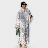 Yelira - Robe en Dentelle Blanche Élégante