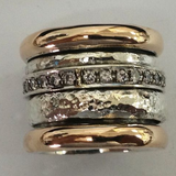 Goldring vintage en épaisseur épaisse