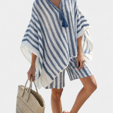Salomé - Ensemble à Rayures Blouse et Shorts