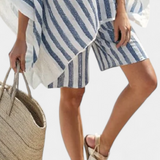 Salomé - Ensemble à Rayures Blouse et Shorts
