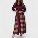 Hedda - Robe chemise longue avec ceinture