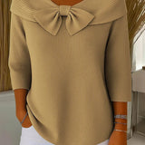 Ruth | Pullover mit Schleife am Ausschnitt