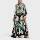 Giselle - Robe Maxi Fluide à Motif Floral Chic