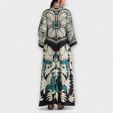 Giselle - Robe Maxi Fluide à Motif Floral Chic