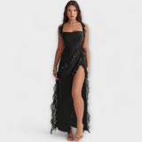 Lara - Robe maxi élégante avec fente