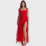 Lara - Robe maxi élégante avec fente